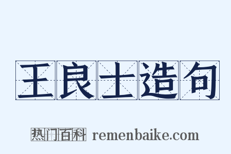 王良士造句是什么意思的图片